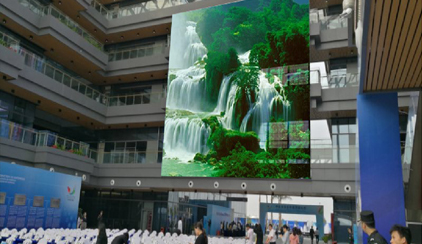 珠海橫琴科創(chuàng)中心226㎡室內(nèi)LED透明顯示屏